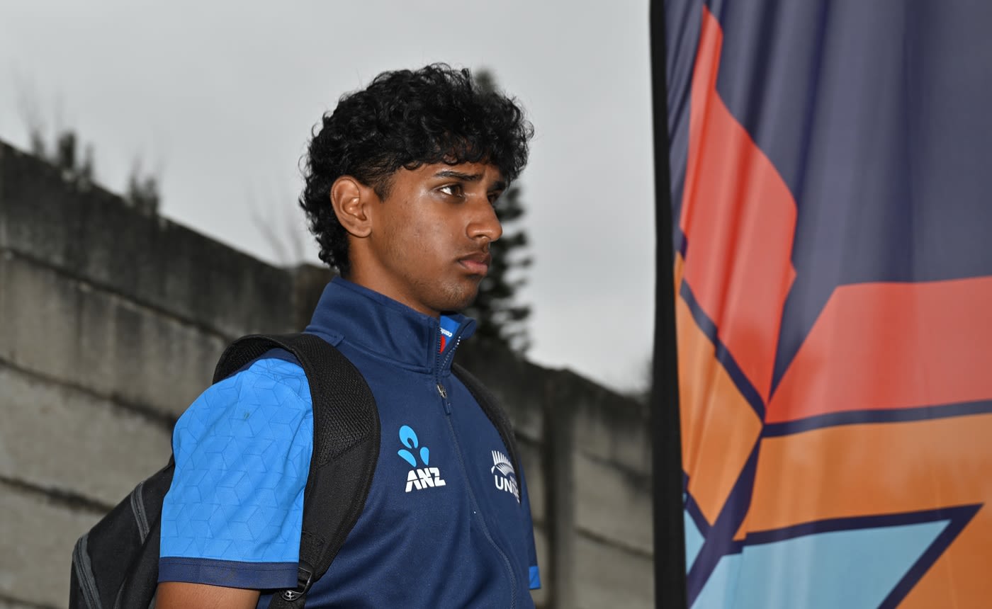 Snehith Reddy looks on