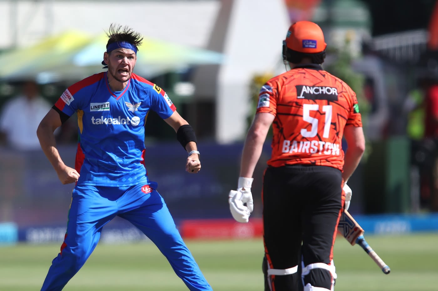 Gerald Coetzee had a fiery send-off for Jonny Bairstow