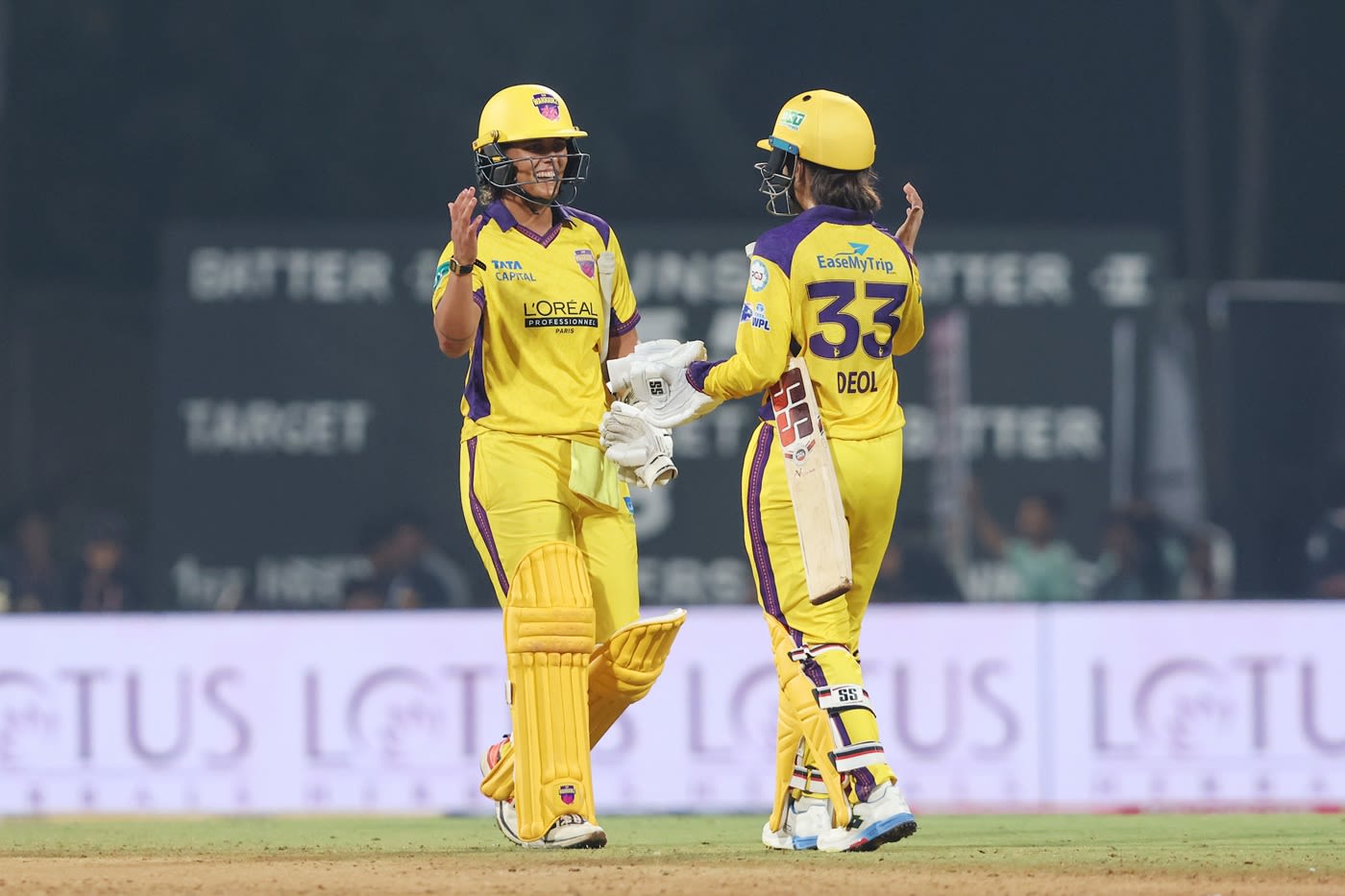 Harleen Deol and Chloe Tryon added an unbroken 44 runs off 20 balls to seal the deal for UPW