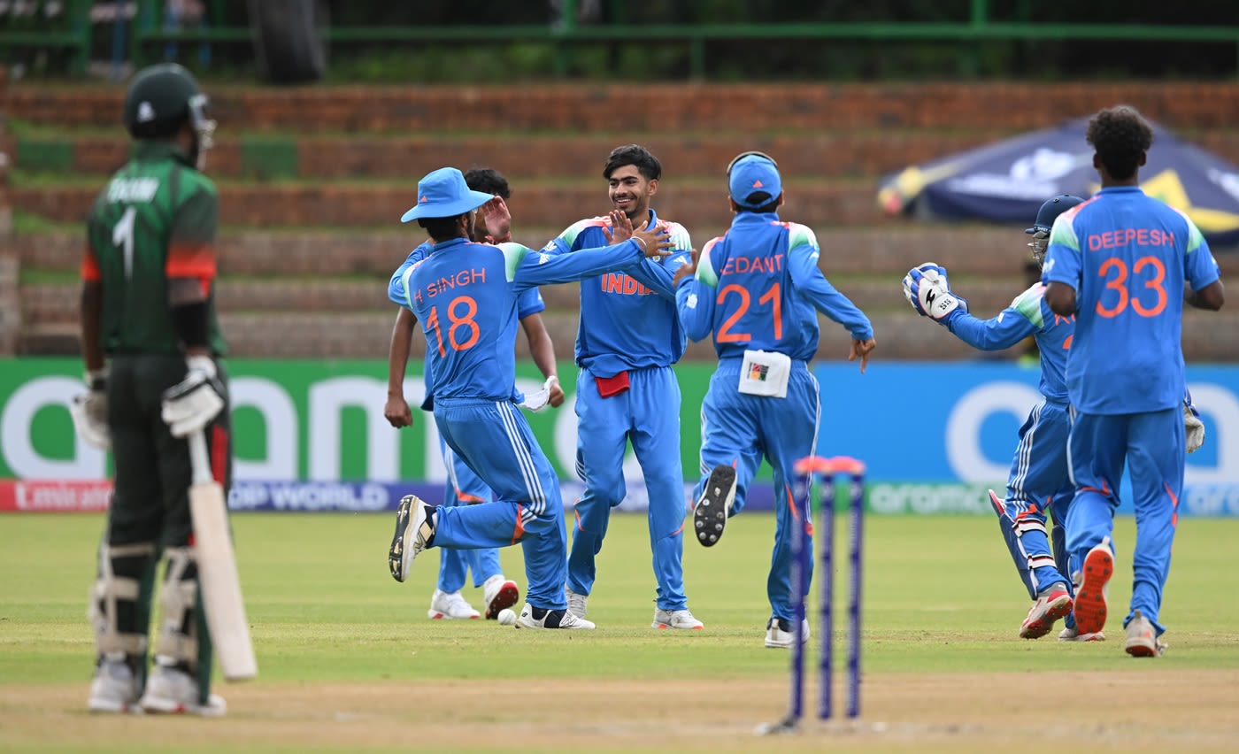 Vihaan Malhotra struck in consecutive overs