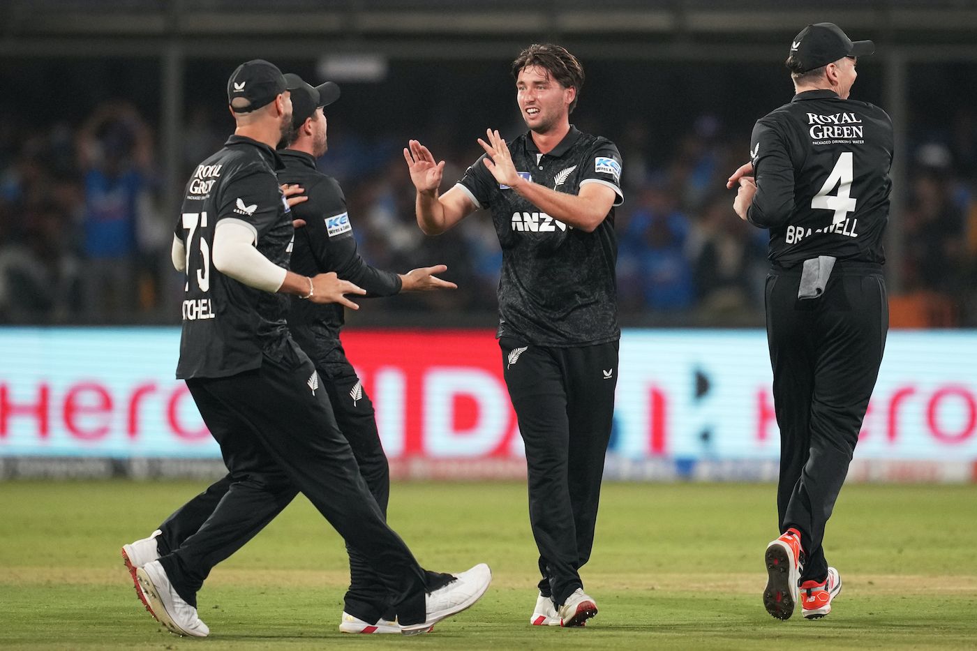 Zak Foulkes got Rohit Sharma for 11