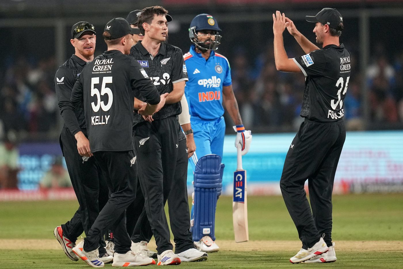 Kristian Clarke had Shreyas Iyer hit straight to mid-on