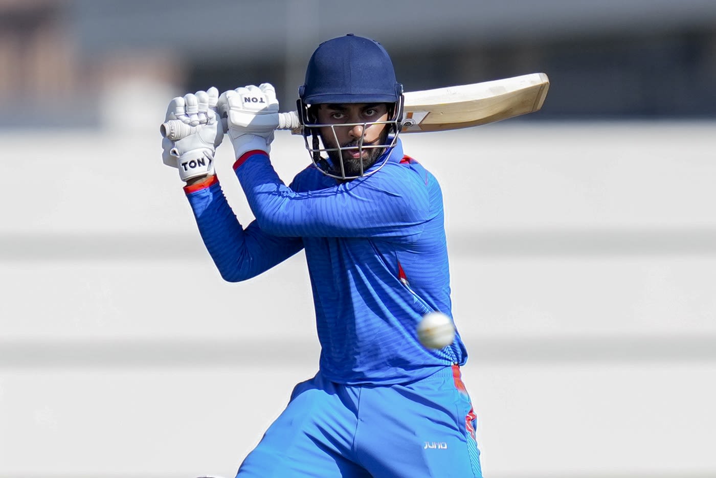 Atharva Taide keeps his eyes on the ball