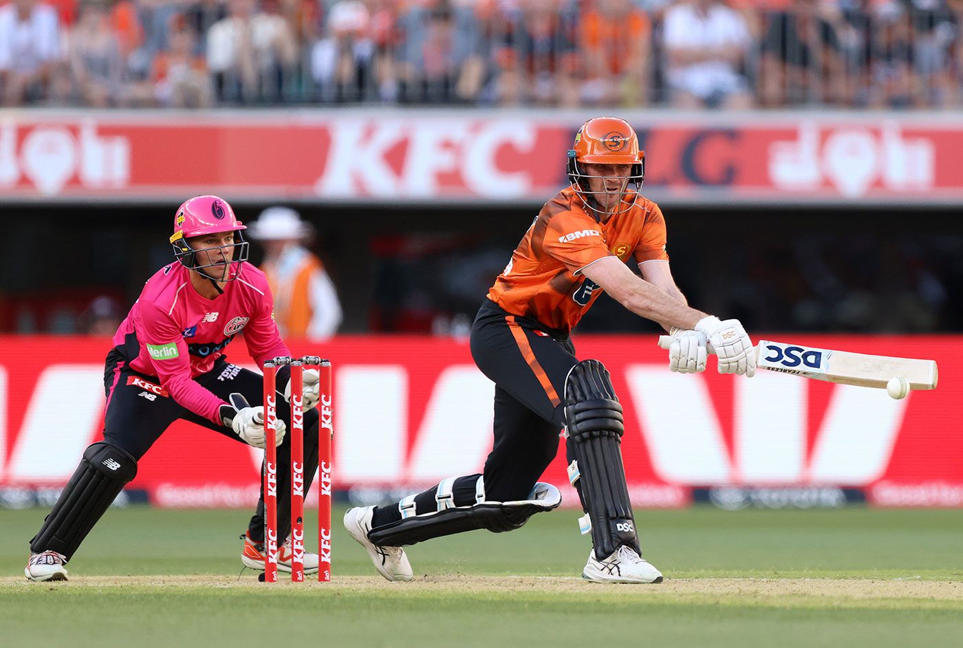 Ashton Turner tried to hold the latter stages of the innings together