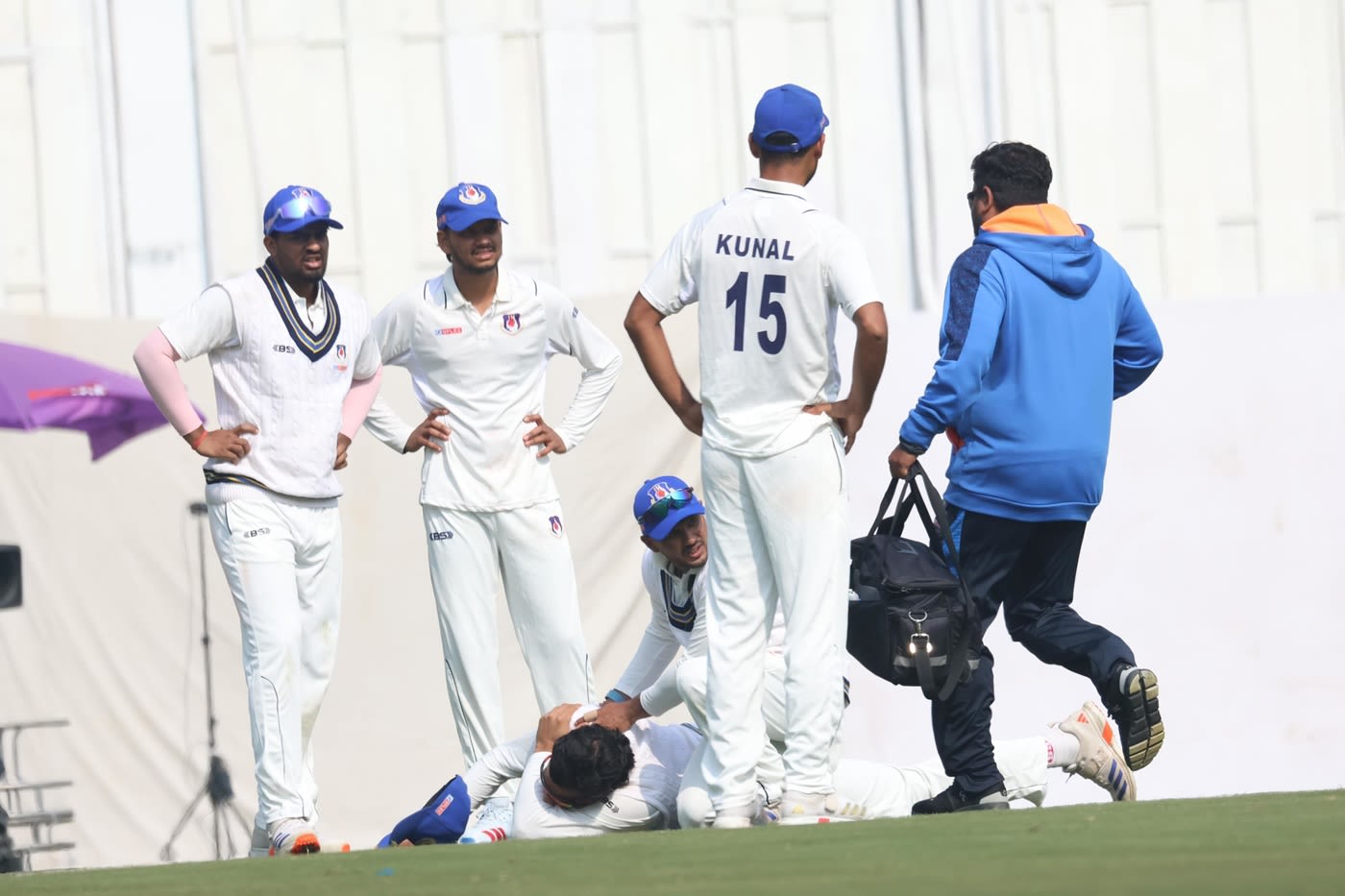 Prashant Veer landed awkwardly on his right shoulder
