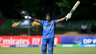 Chamuditha's 110, Akash four-for keep Sri Lanka's hopes alive in Super Six