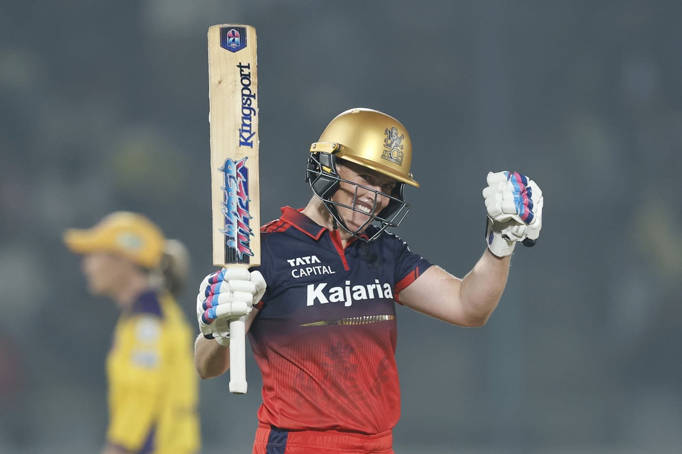 Grace Harris celebrates her second half-century of the season