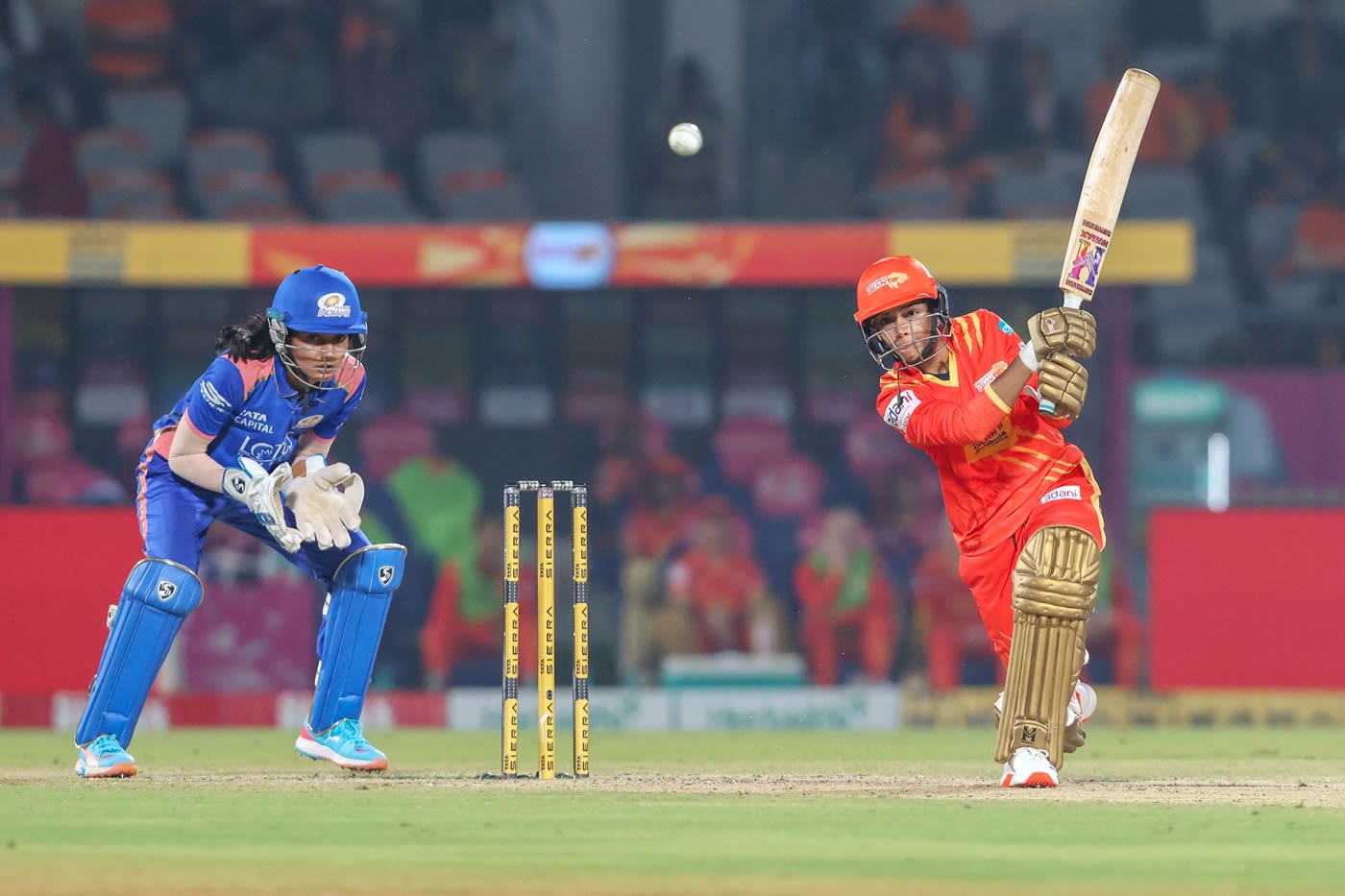 Anushka Sharma goes over the in-field