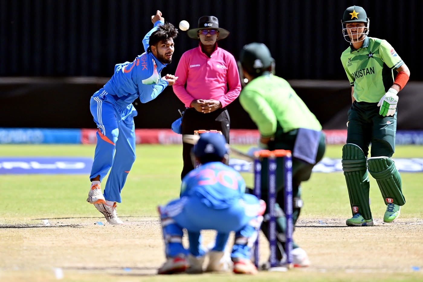 Kanishk Chouhan tosses one up