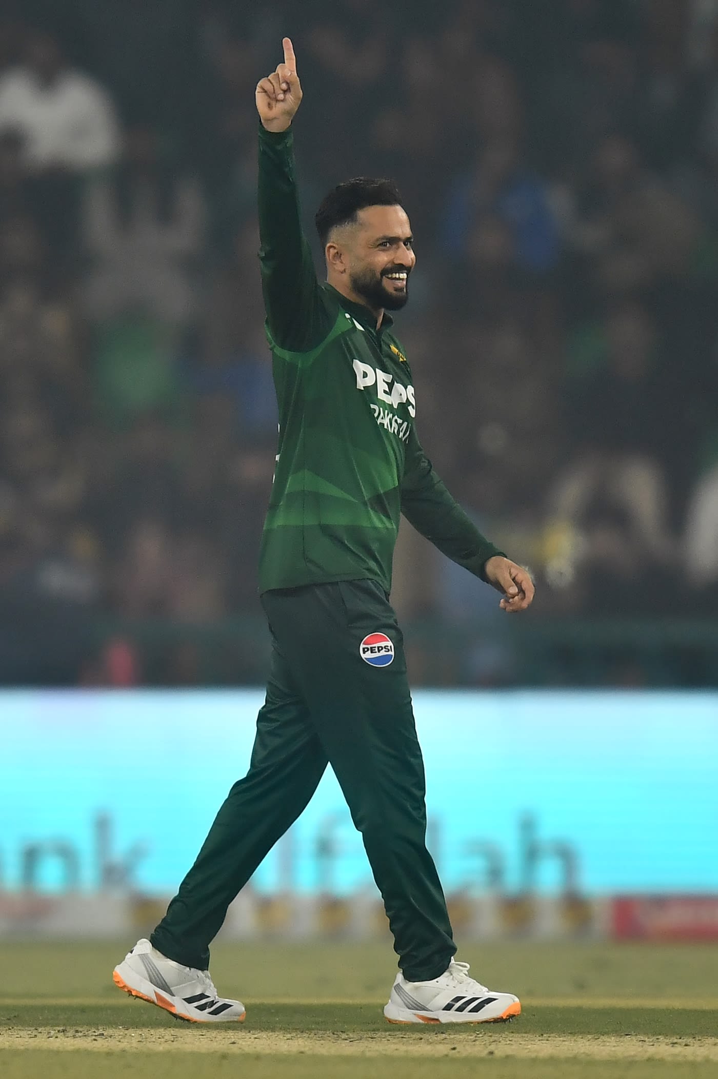 Mohammad Nawaz's figures of 5 for 18 were his best in T20Is