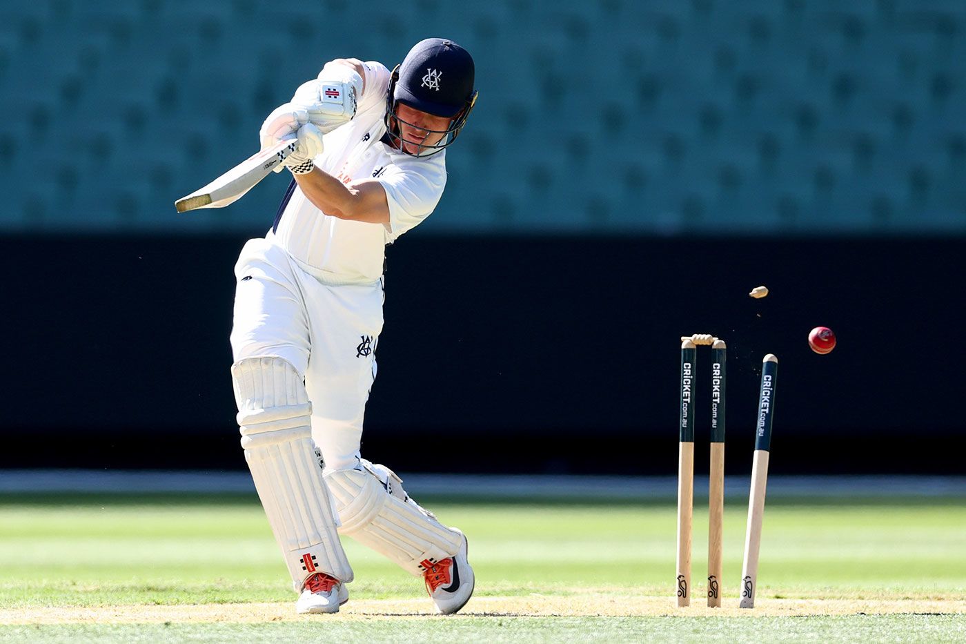 Harry Dixon was bowled after being subbed into the match