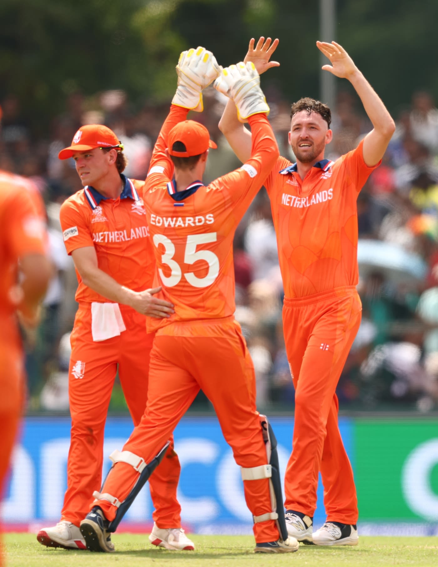 Paul van Meekeren struck twice in three balls