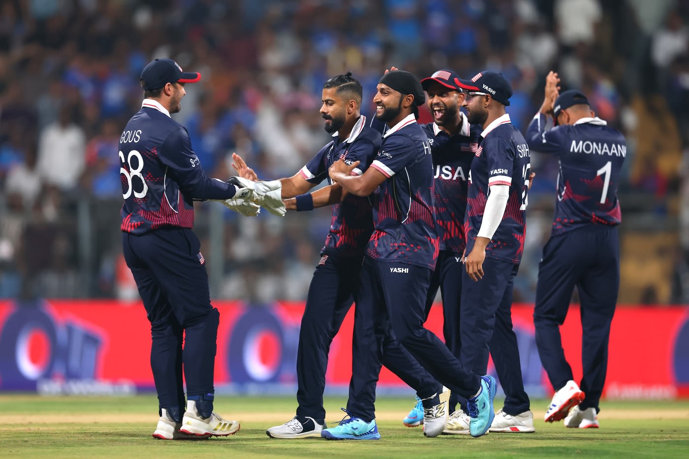Ali Khan sent Abhishek Sharma back with a well-sprung trap