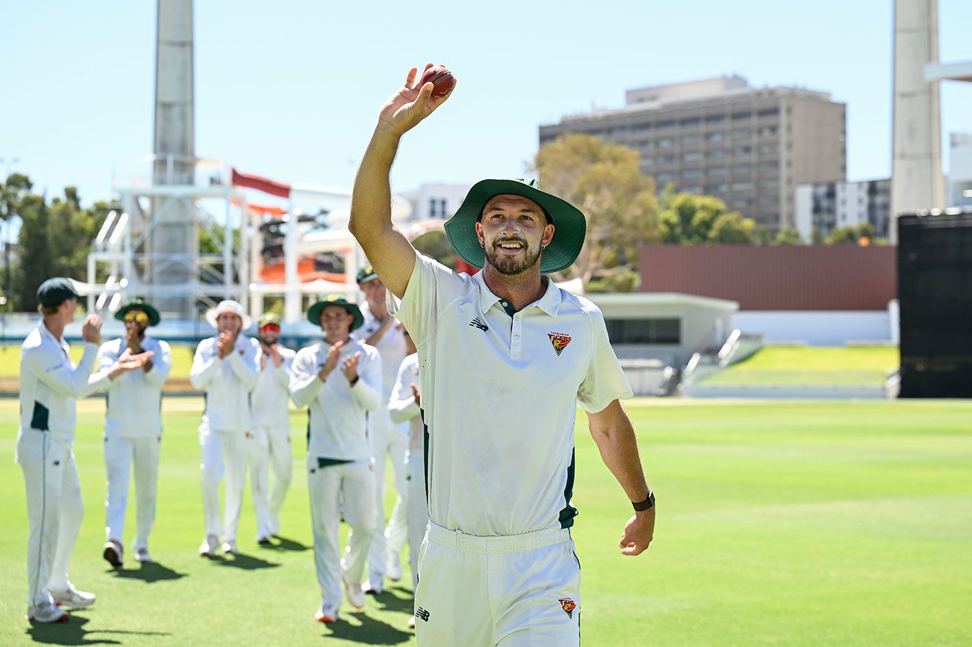 Gabe Bell walks off as Tasmania's hero