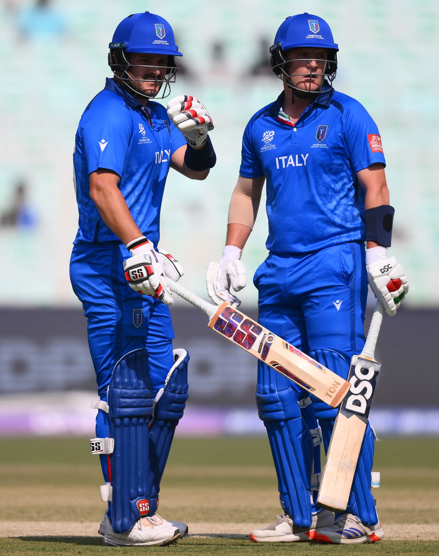 Ben and Harry Manenti came together after three quick wickets