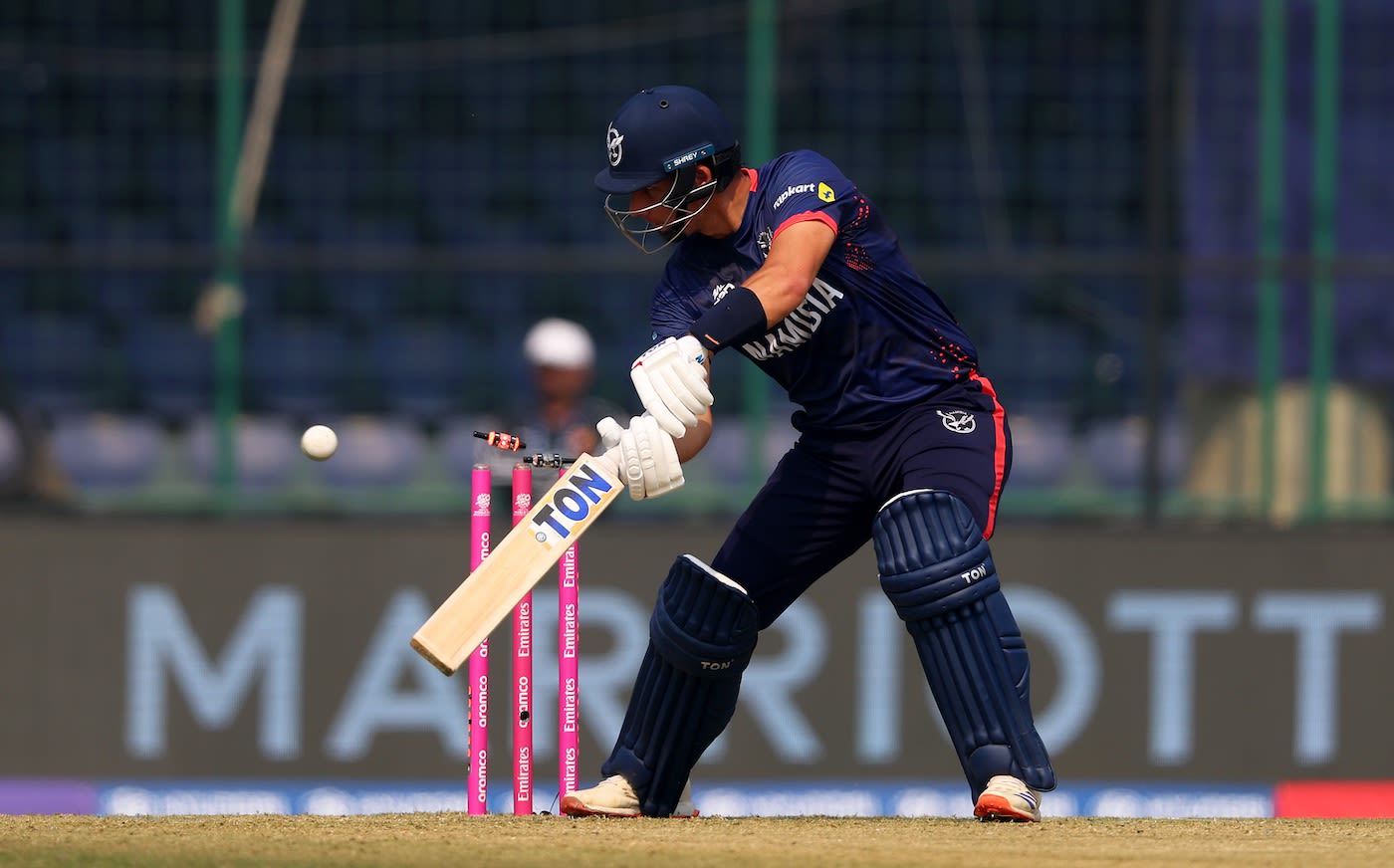 JJ Smit loses his stumps