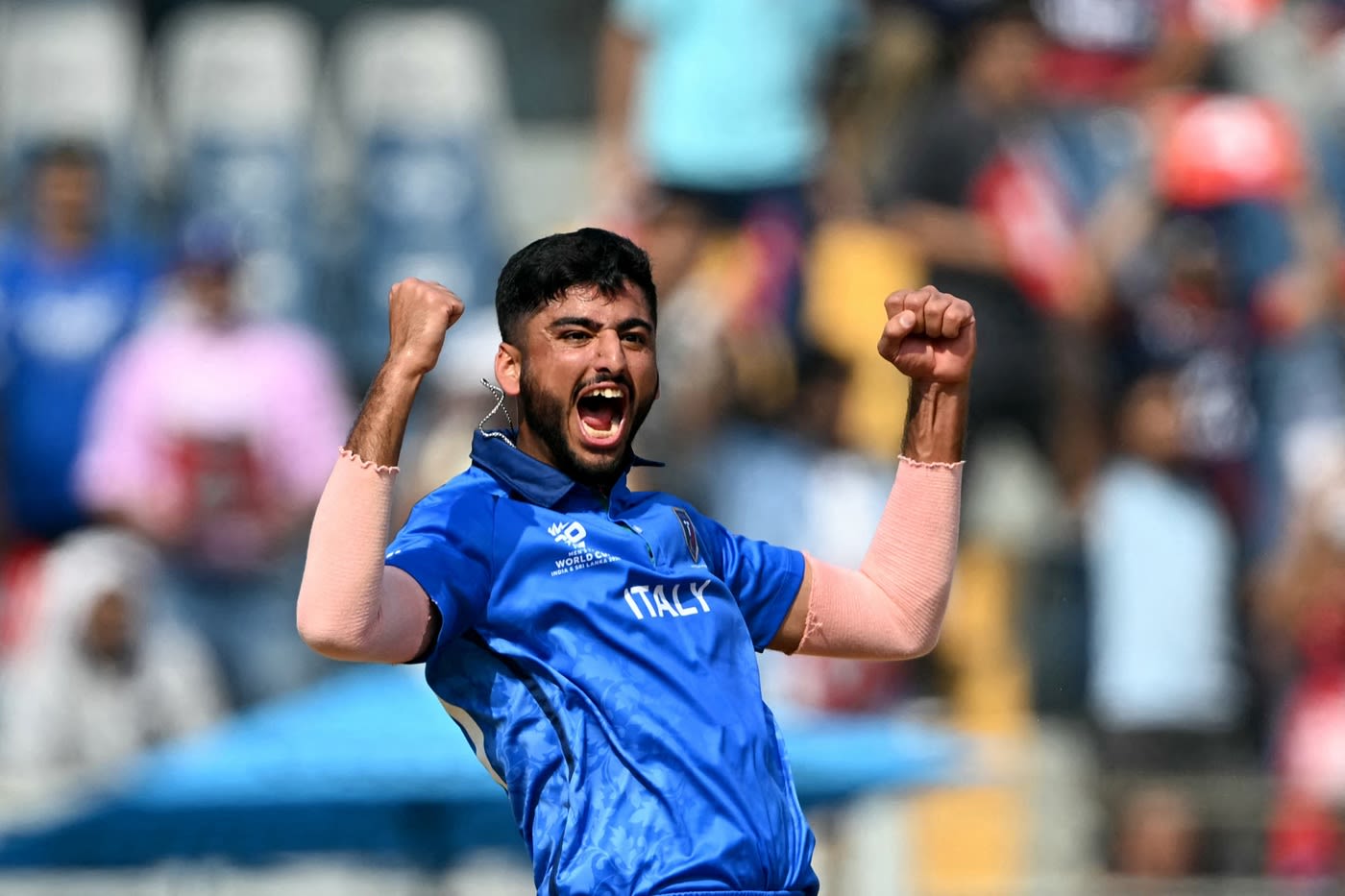 Ali Hasan grabbed an early wicket for Italy