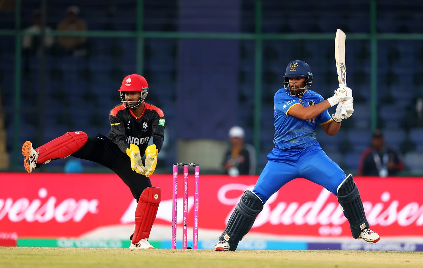 Aryansh Sharma batted steadily
