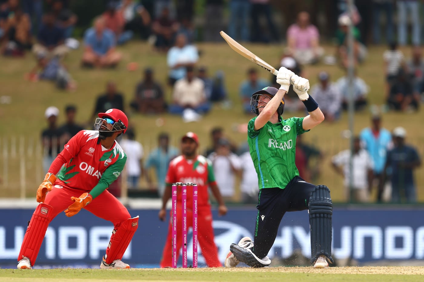 George Dockrell smashed 35 not out in nine balls
