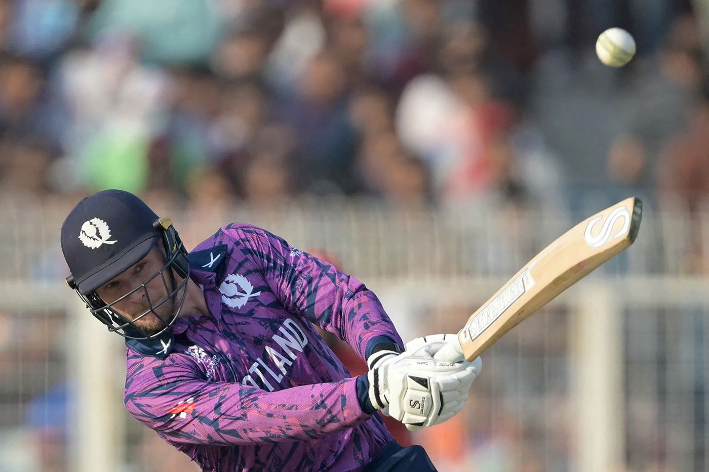 Richie Berrington carried the fight for Scotland with 49 off 32