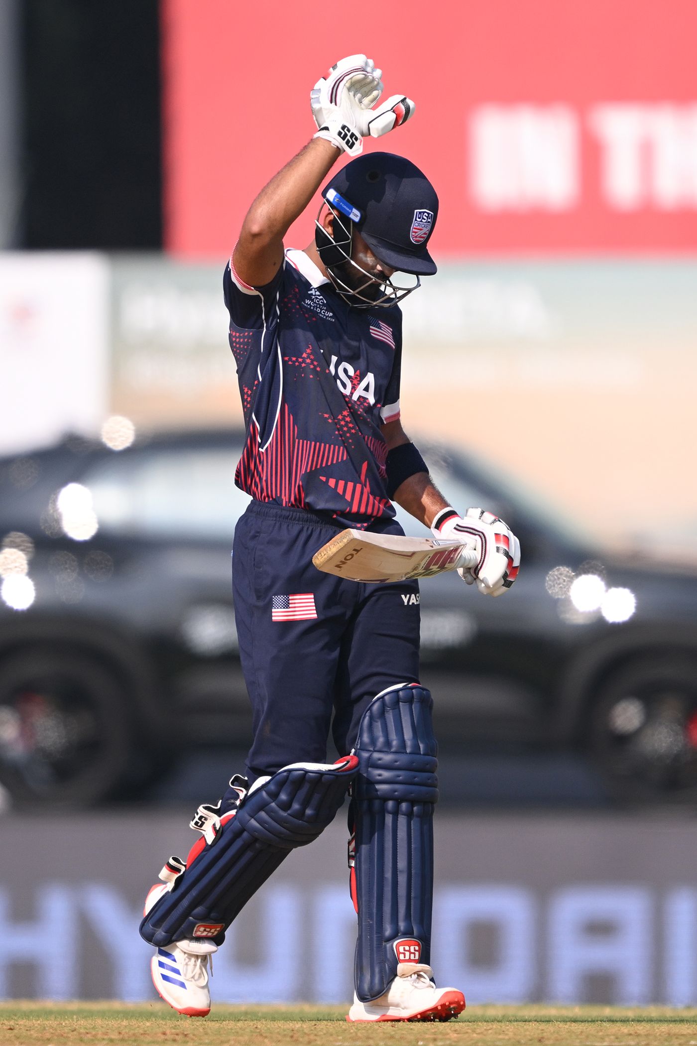 Monank Patel acknowledged the ovation for his half-century