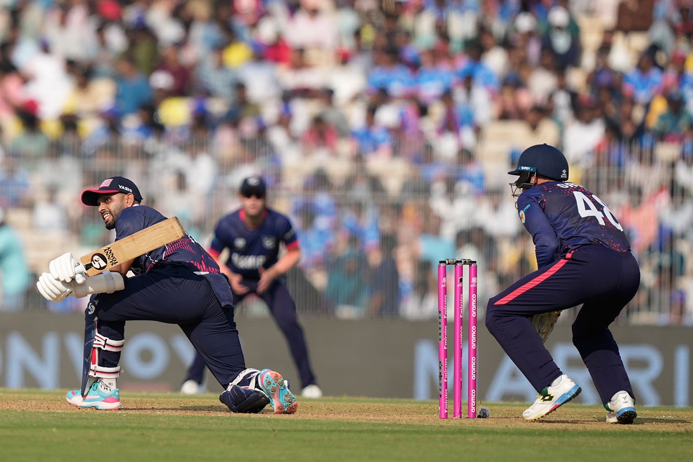 Milind Kumar gets down to sweep