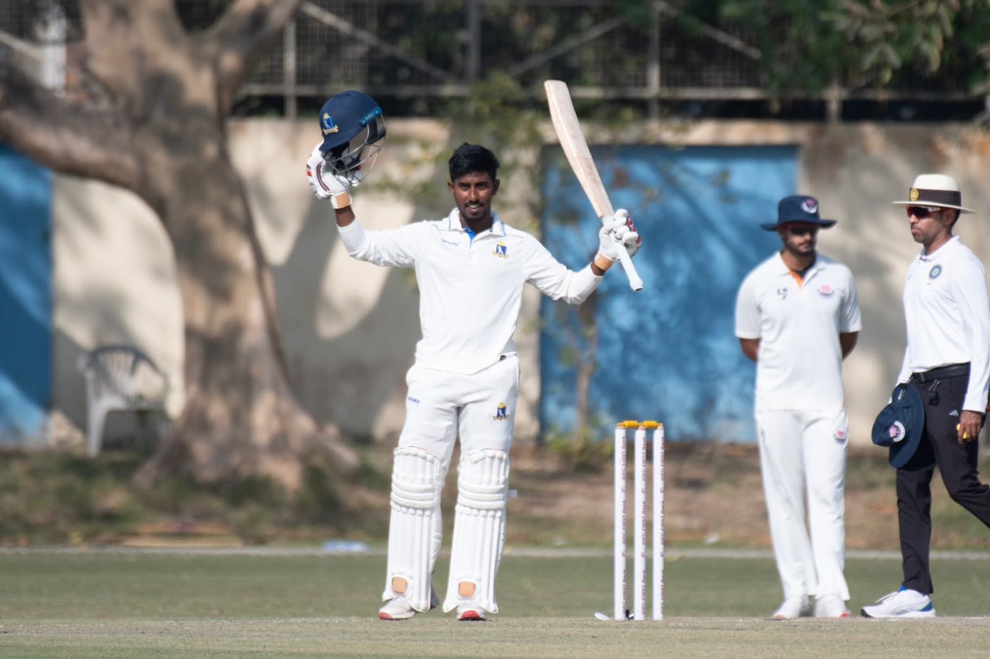 Sudip Kumar Gharami went unbeaten on 136 on day one