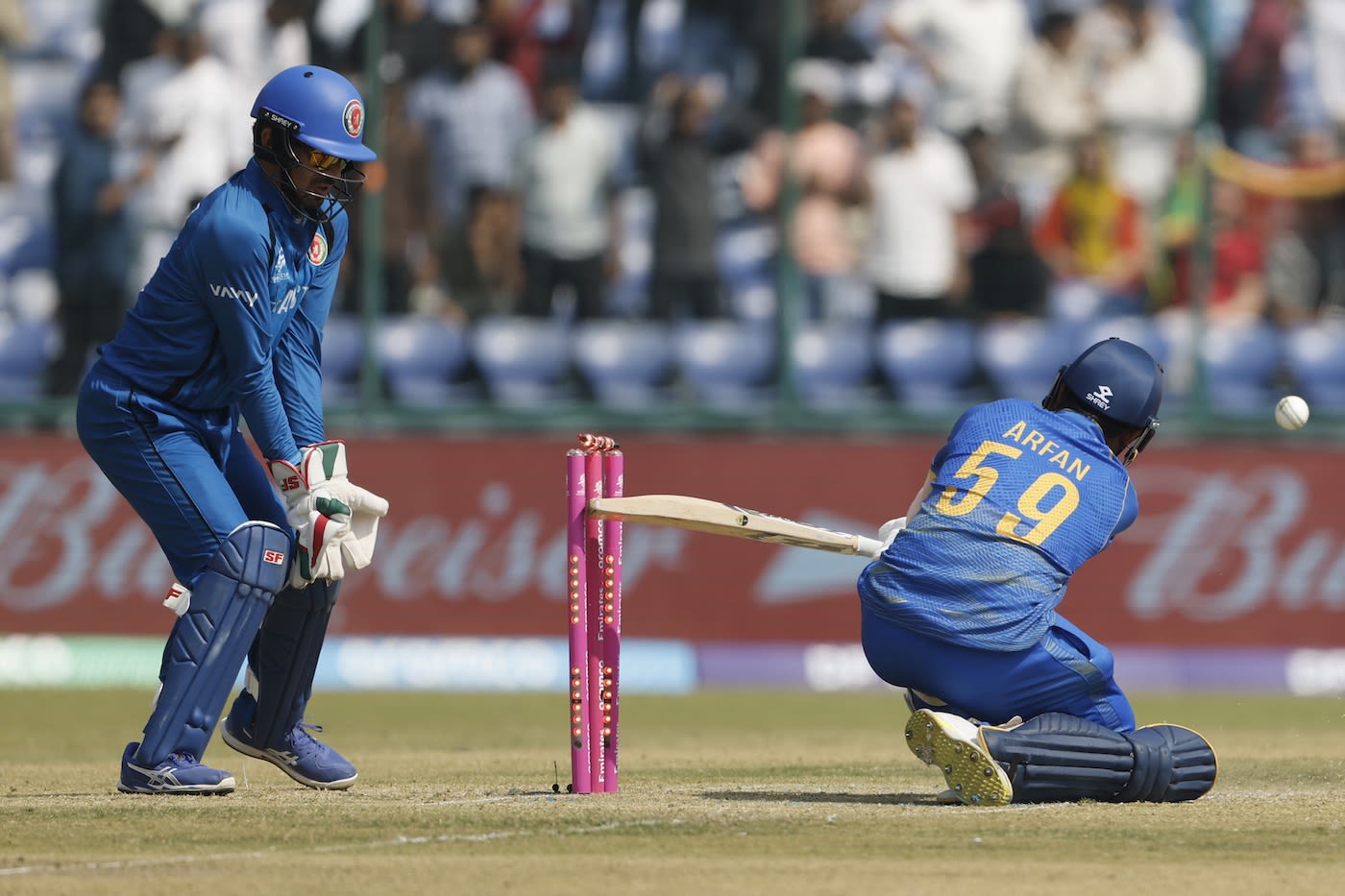 Muhammad Arfan is out hit-wicket