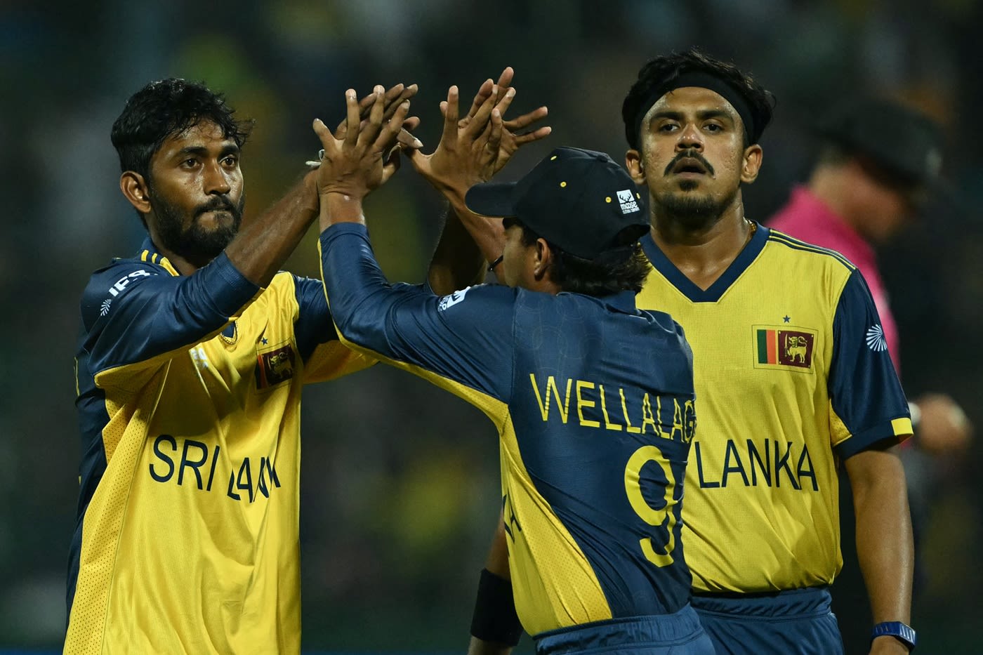 Dushan Hemantha picked up two wickets to curb Australia's run-flow