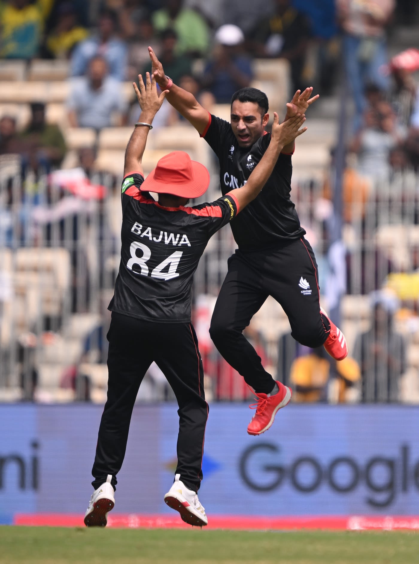 Saad Bin Zafar picked up the first wicket