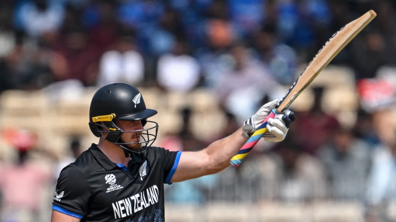 Samra's record 110 in vain as Phillips and Ravindra put New Zealand in Super Eights