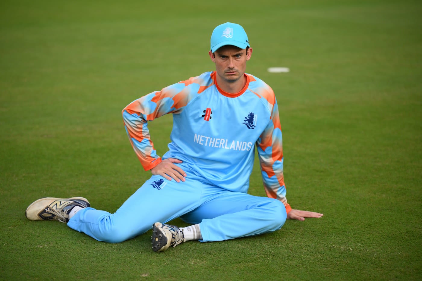 Scott Edwards was found in a serious mood before the toss