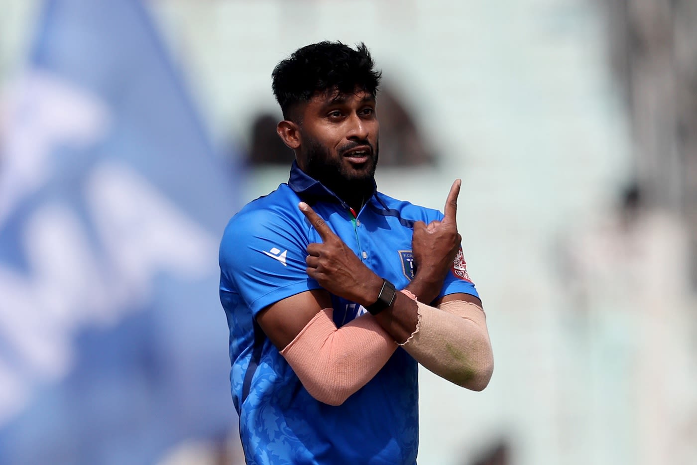 Crishan Kalugamage picked up two wickets