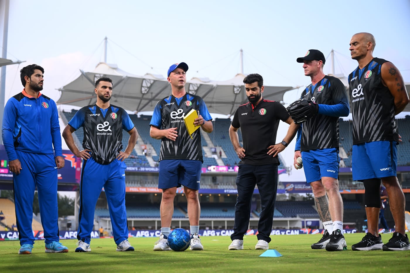 Jonathan Trott leads the chat in his final match in charge of Afghanistan