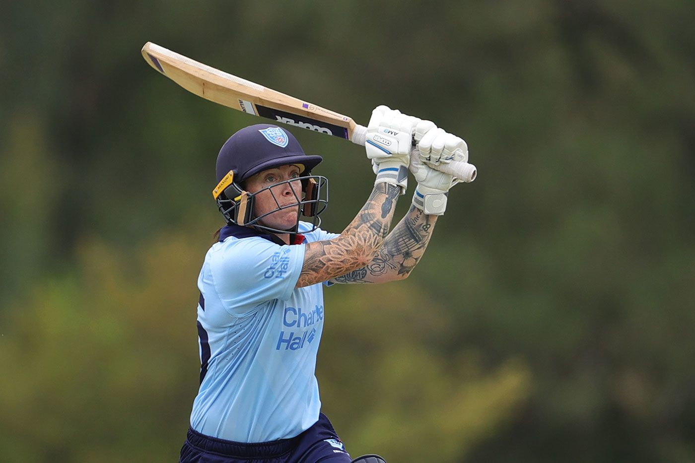 Sarah Coyte led New South Wales' recovery with the bat
