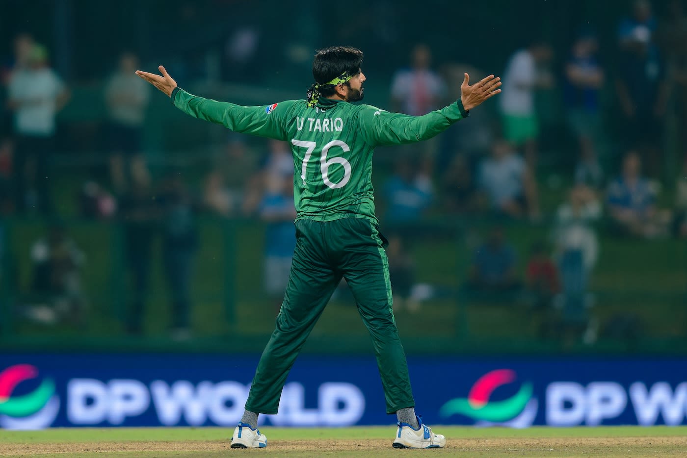 Usman Tariq was thrilled to get the wicket of Sam Curran