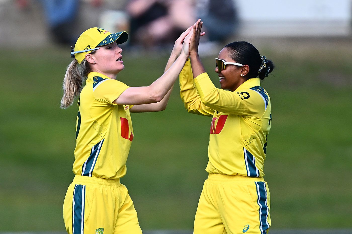 Nicola Carey and Alana King combined for a wicket