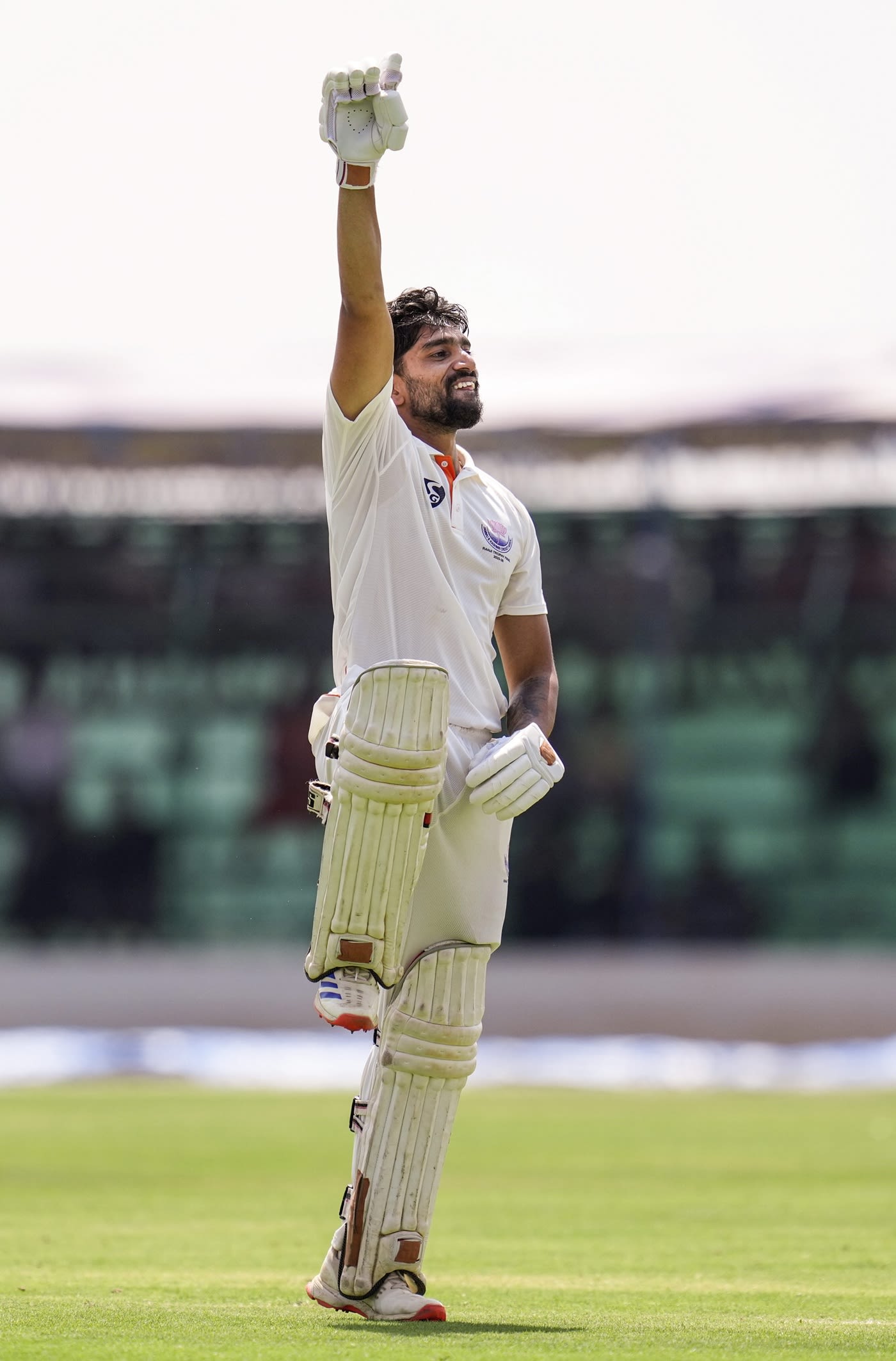 Sahil Lotra celebrates his century