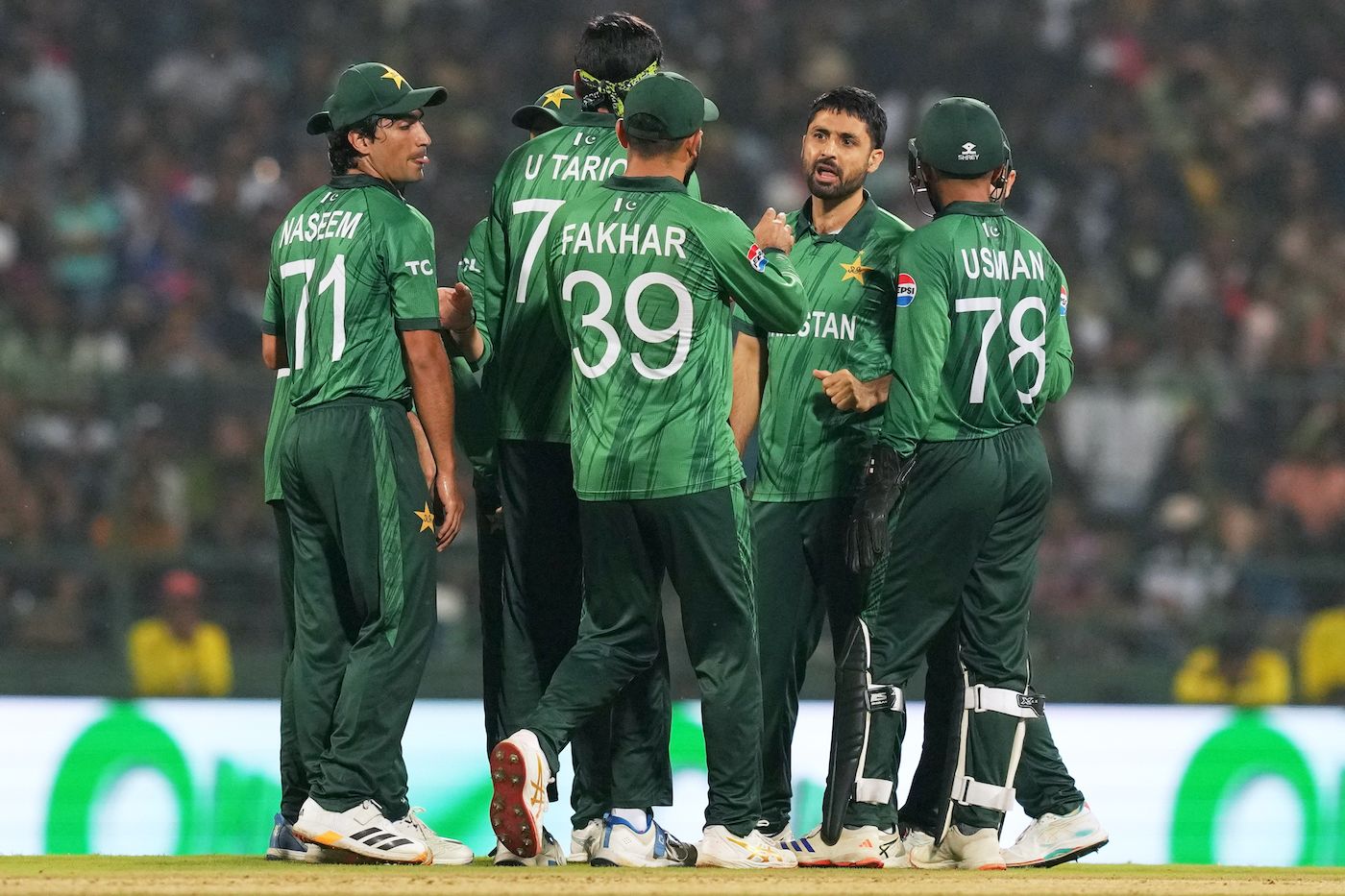 Abrar Ahmed struck with his first ball
