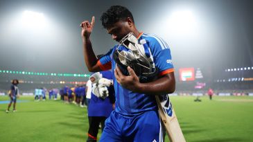 The trademark Sanju Samson stillness is back and so are the runs