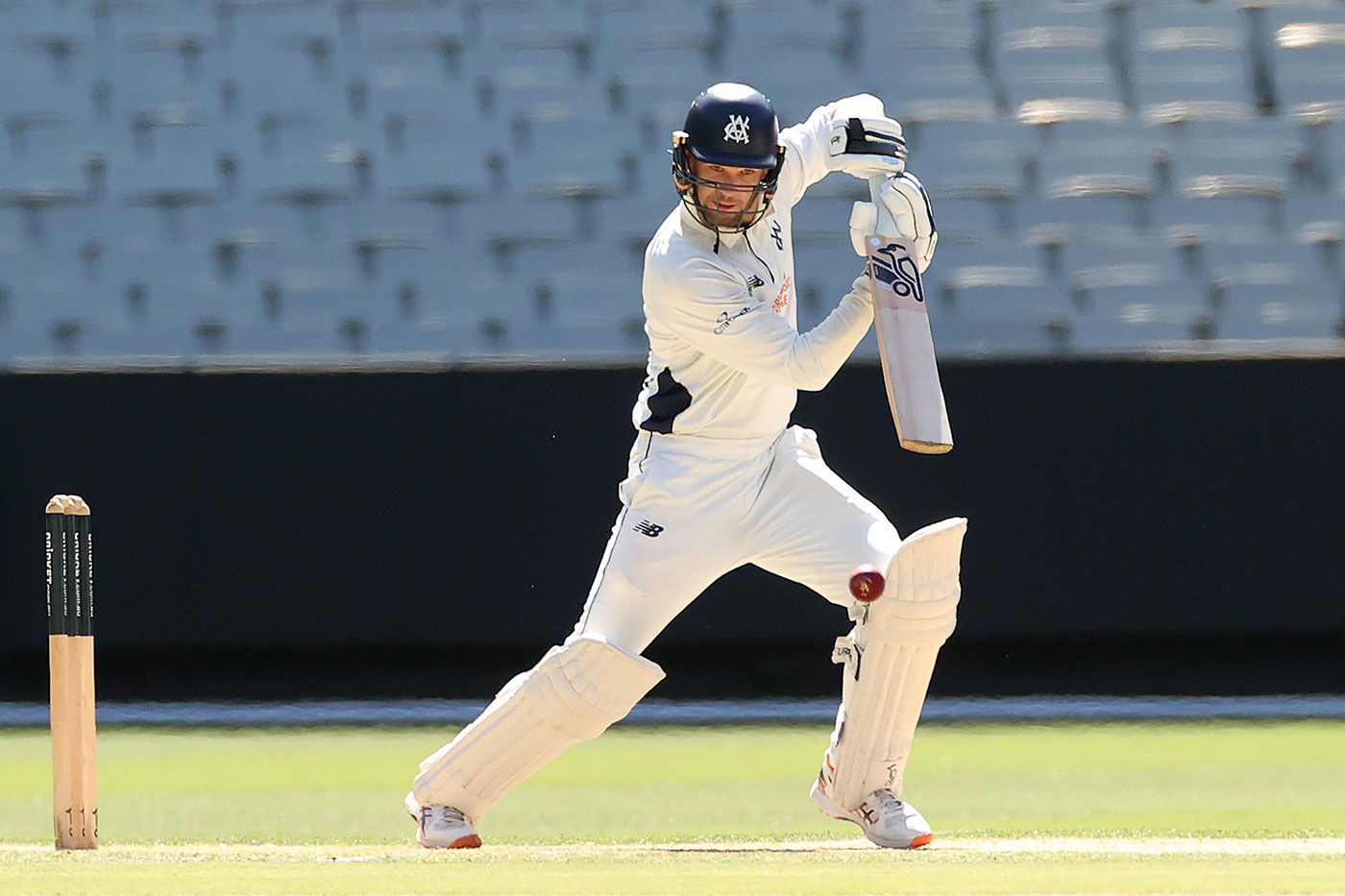 Peter Handscomb plays through the off side