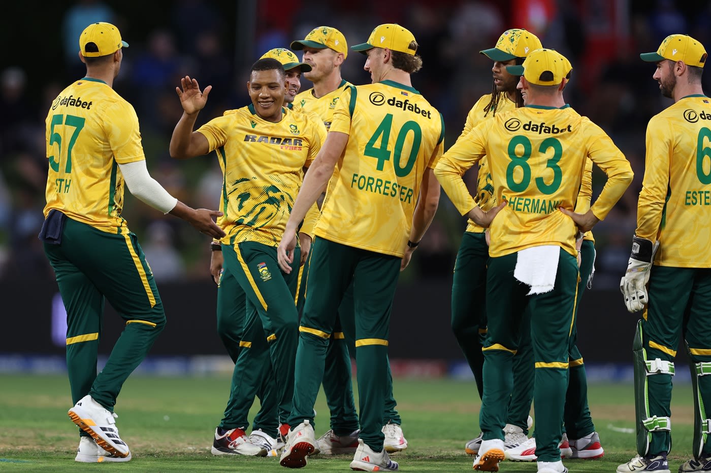 Ottneil Baartman took two in an over