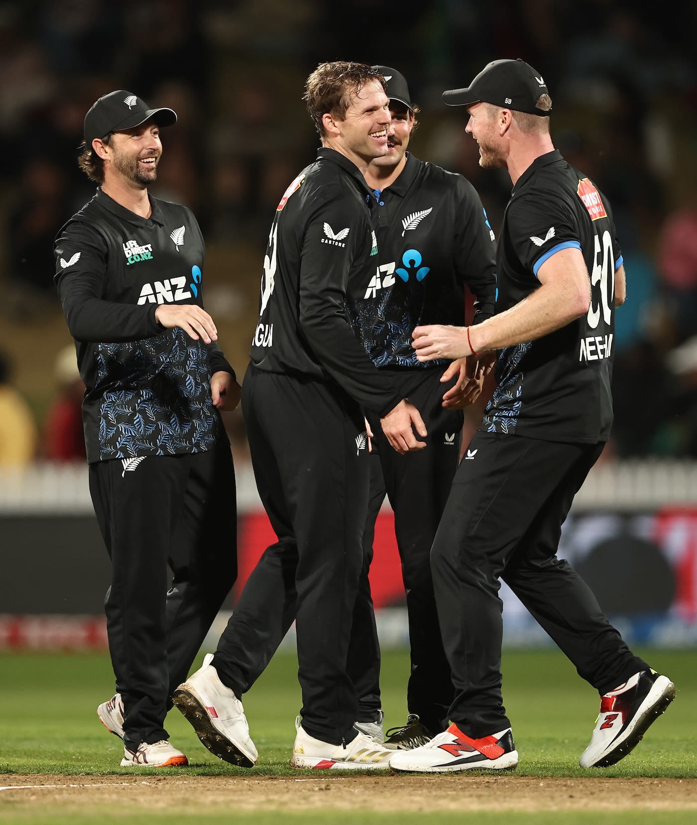 Lockie Ferguson celebrates a wicket