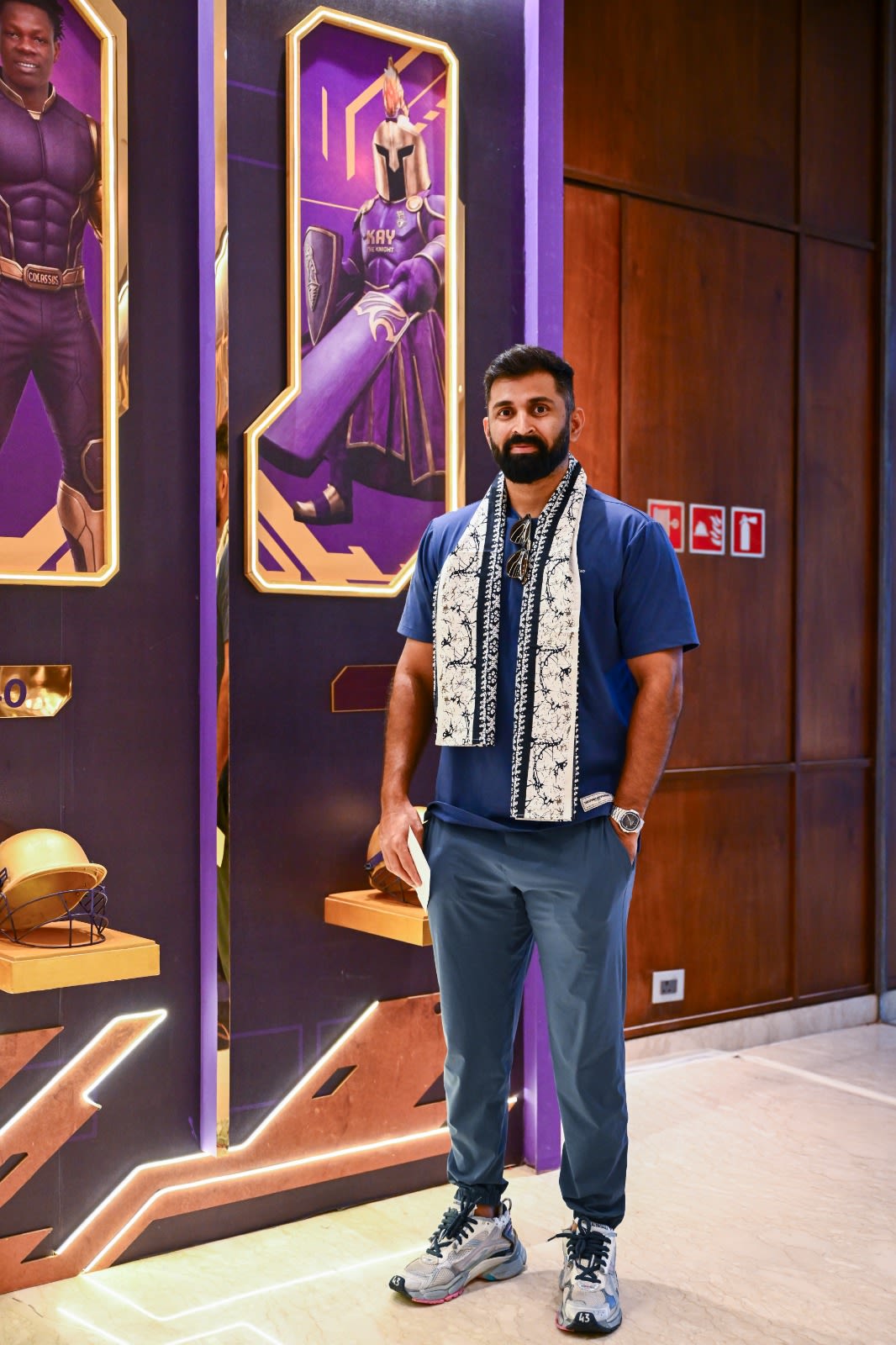 Abhishek Nayar, the head coach, has joined the KKR squad
