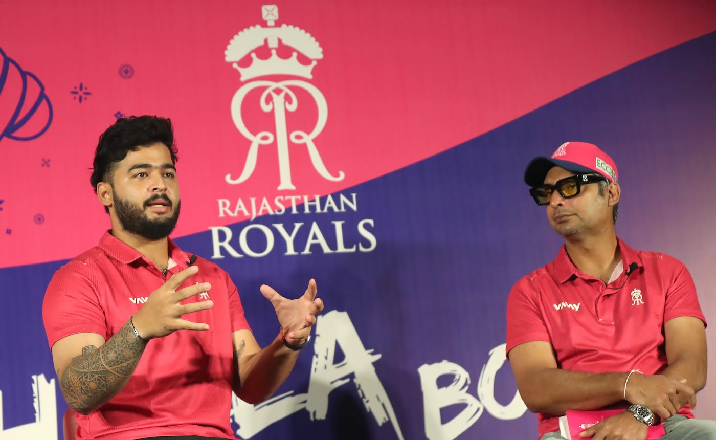 Riyan Parag and Kumar Sangakkara spoke to the media before the new IPL season