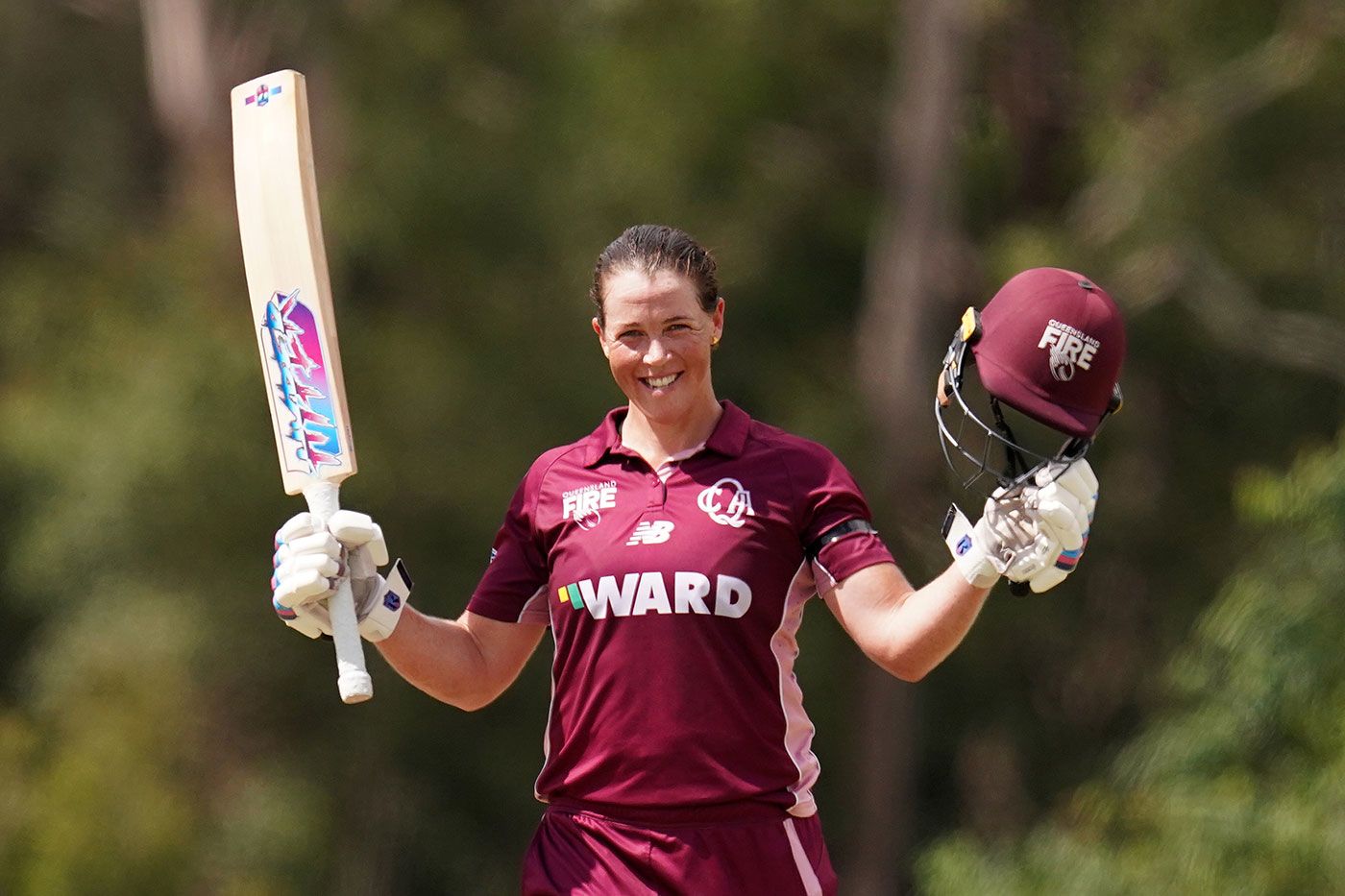 Grace Harris raced to her century