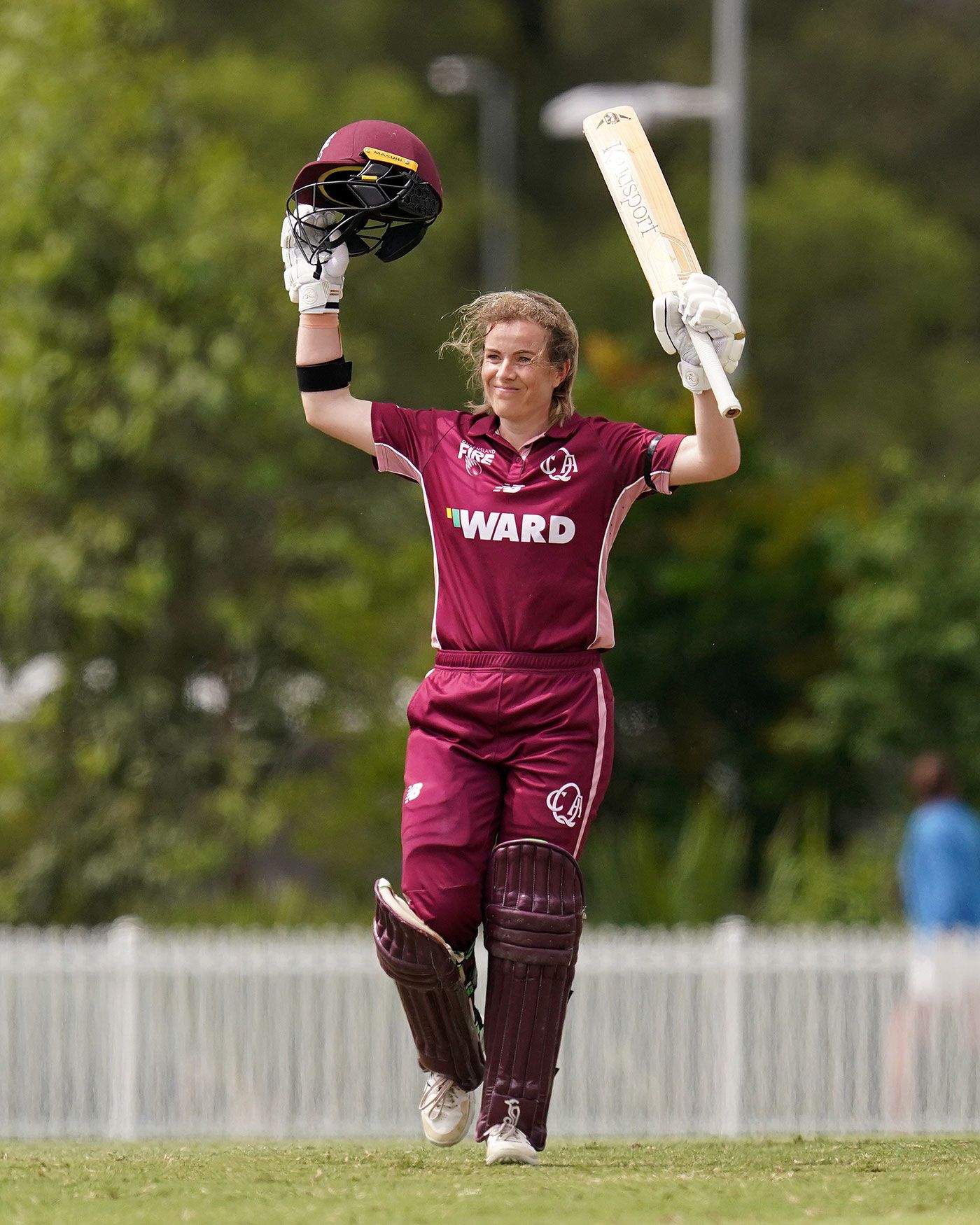 Captain Georgia Redmayne scored 105 from 138 balls
