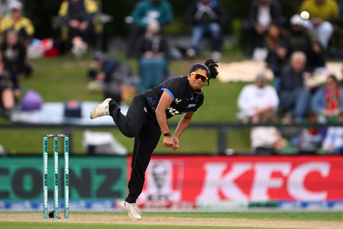 Nensi Patel tosses one up