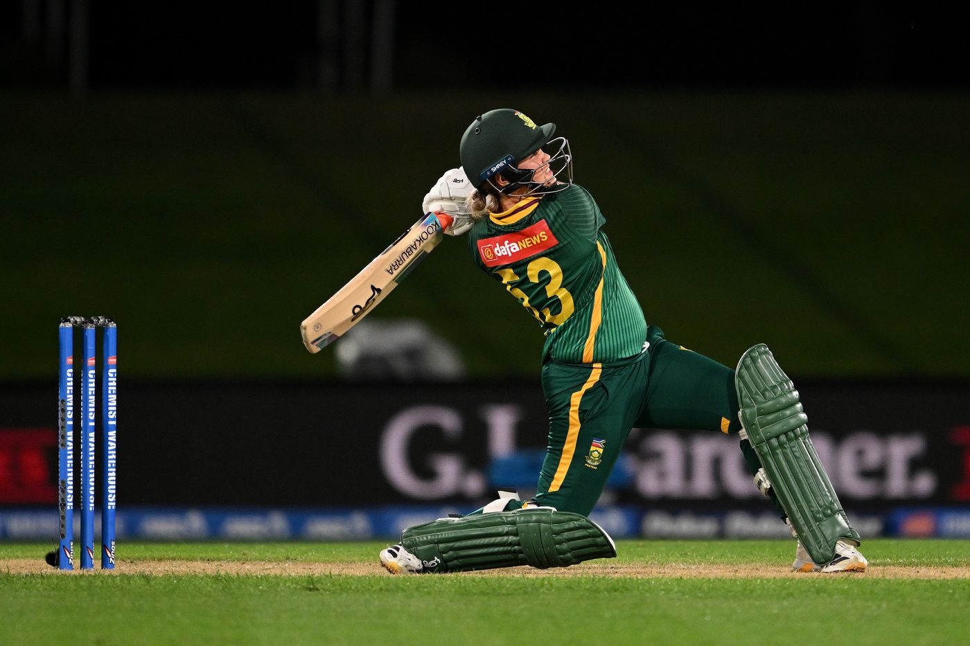 Kayla Reyneke hit a last-ball six to seal the match for South Africa