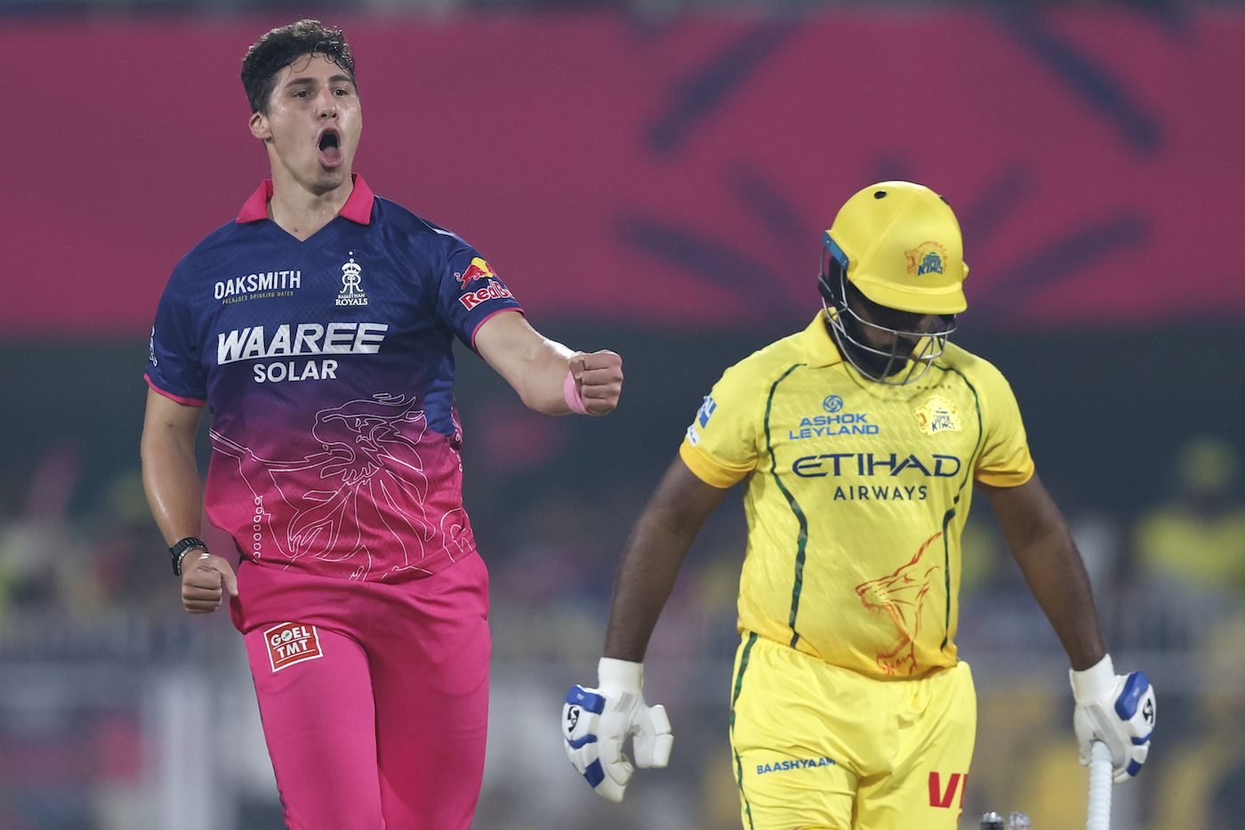 Nandre Burger got Sanju Samson with one that nipped away